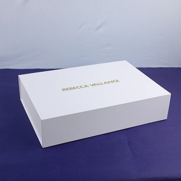 White magnetic closure gift box a awm bawk.