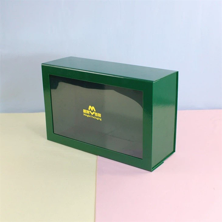 V-Shape Magnetic Folding Box With PVC Window